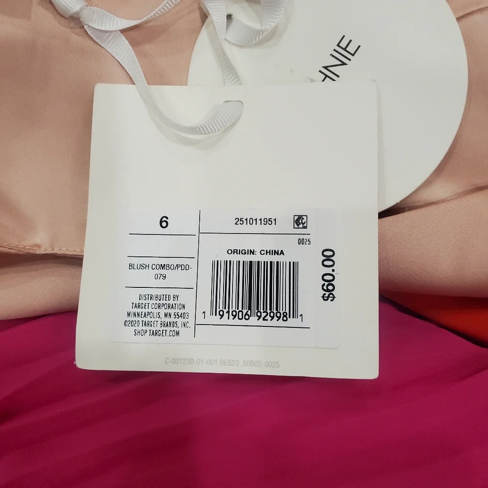 Women's Pleated Dress CUSHNIE x Target Pink/Red Size 6 NWT - Picture 6 of 11